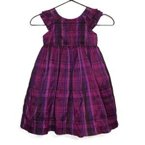 Cherokee Purple Plaid Dress - Size 3T